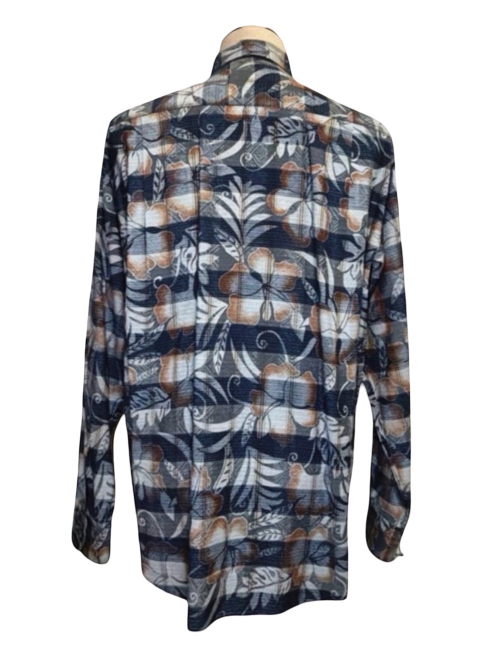 Zanella Men’s Button Down Shirt | Blue | Abstract Luxury | Large | Made in Italy - Picture 2 of 15